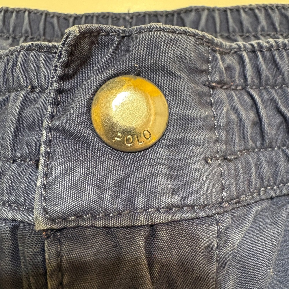 Polo Ralph Lauren Boys Poplin Ripstop Jogger Pant Size XL Navy Drawstring Sporty - Picture 5 of 11